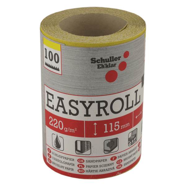 Schuller Eh'klar EASYROLL PRO 100er Körnung - Bild 1 - hochwertige Schleifpapierrolle